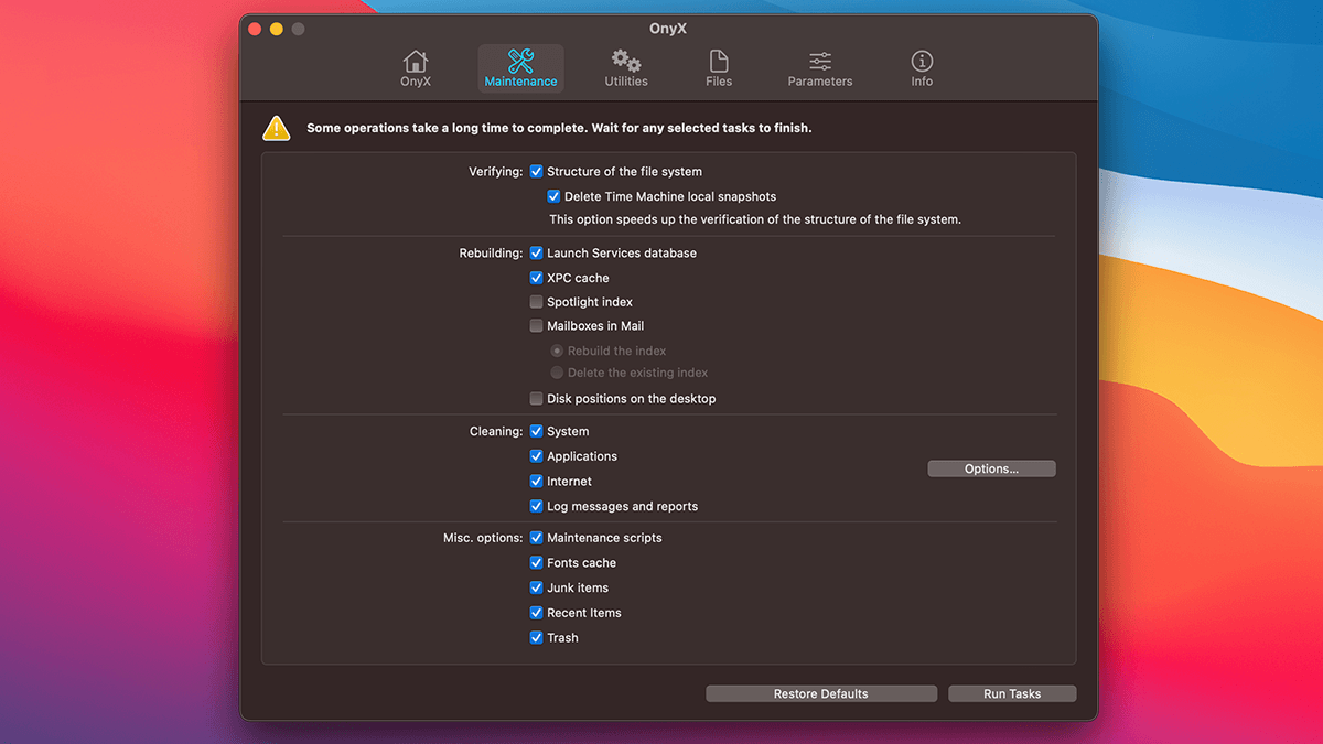 onyx utility for mac
